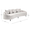 Freya 4 Seater Sofa - Silver