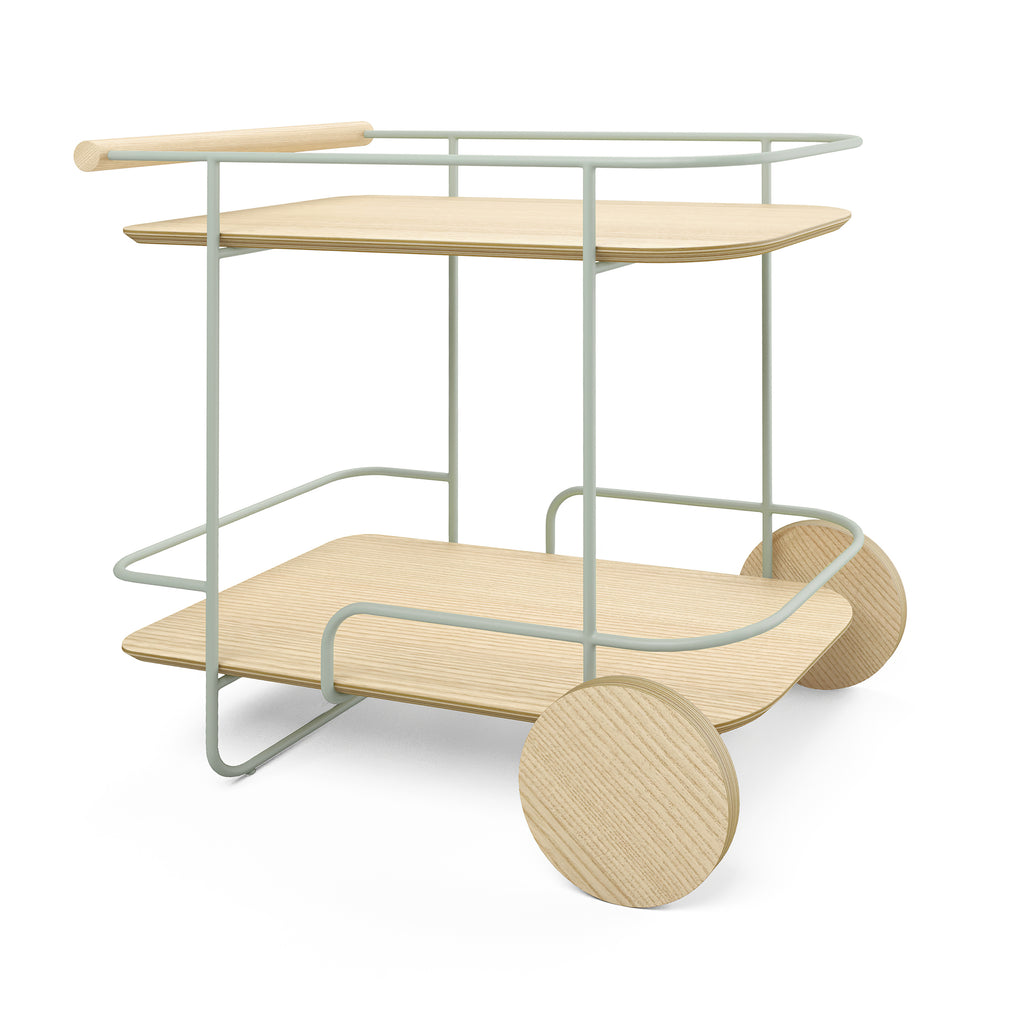Gus Arcade Bar Cart - Swan