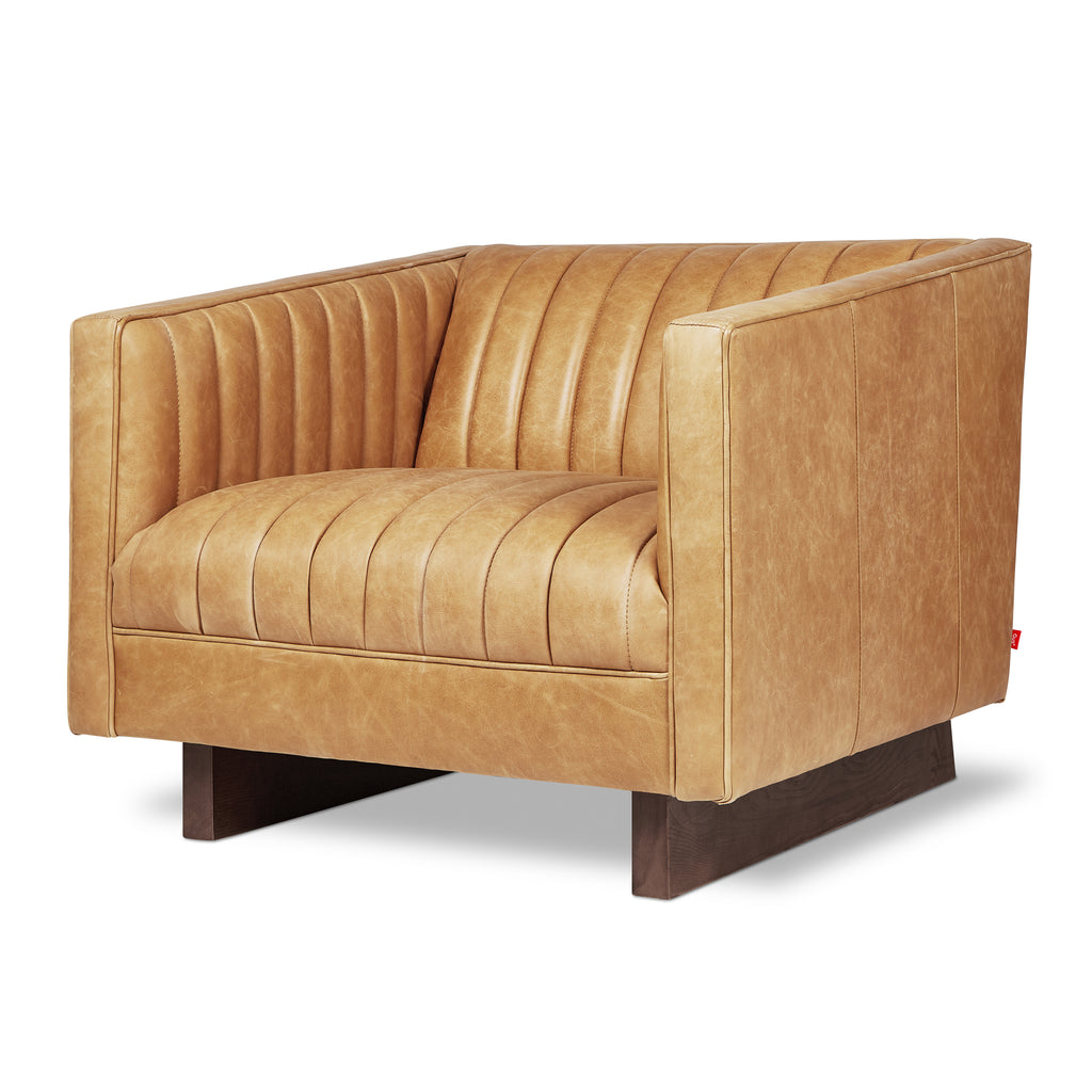 Gus Wallace Sofa Chair - Canyon Whiskey Leather