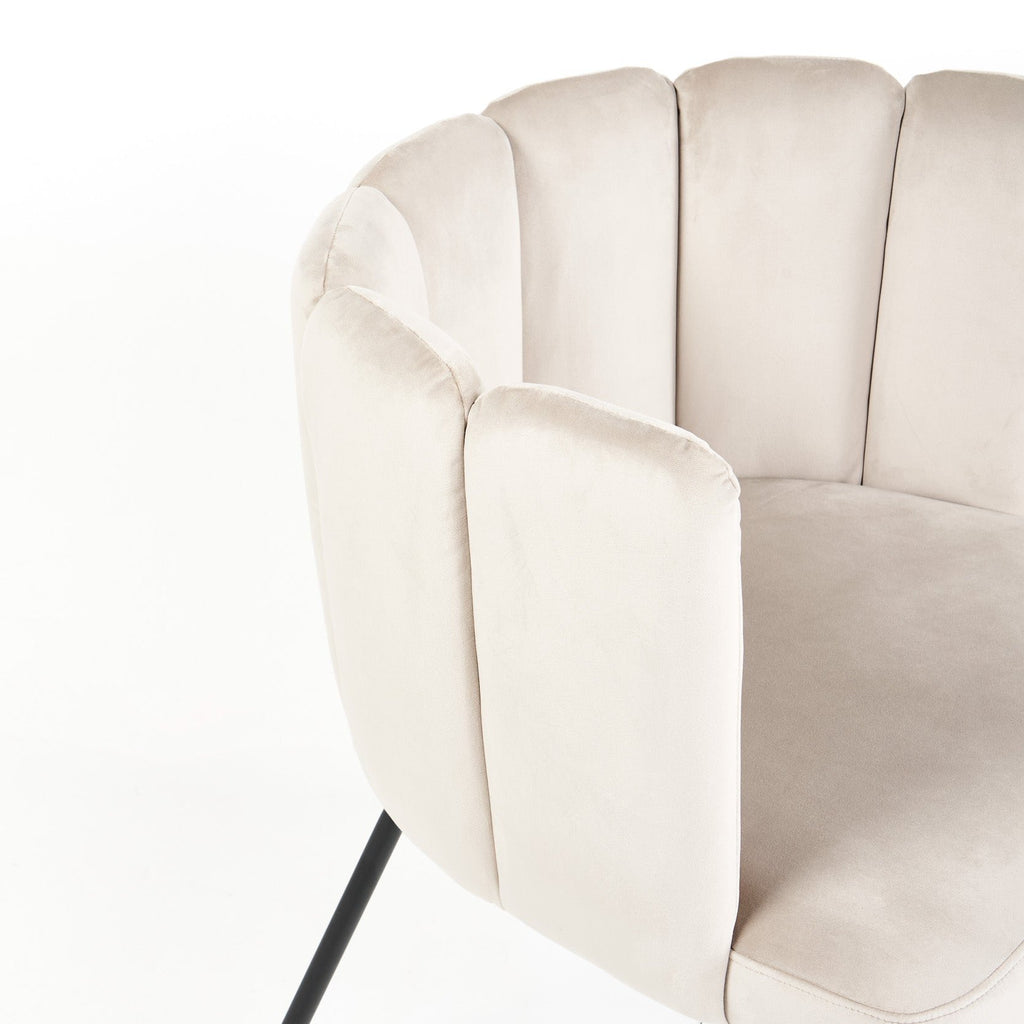 Bubble Chair - Bone Velvet