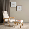 Gus Labrador Ottoman - Auckland Willow Ash