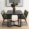 Cecil Dining Chair - Olive Green Recycled Leather