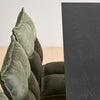 Cecil Dining Chair - Olive Green Recycled Leather