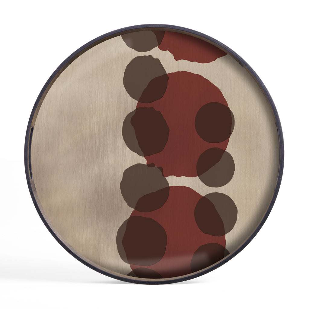 Ethnicraft Layered Dots Glass Tray