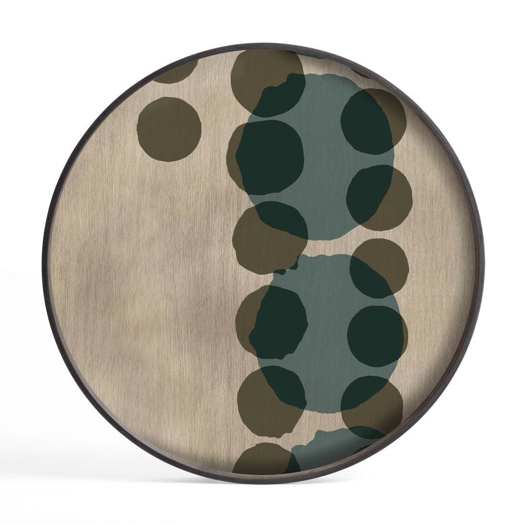 Ethnicraft Layered Dots Glass Tray