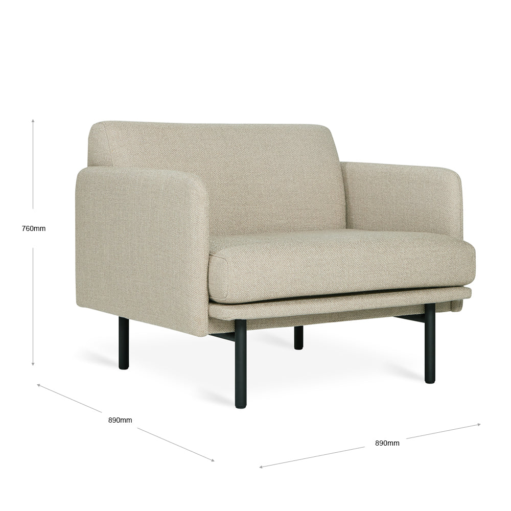 Gus Foundry Sofa Chair - Andorra Almond
