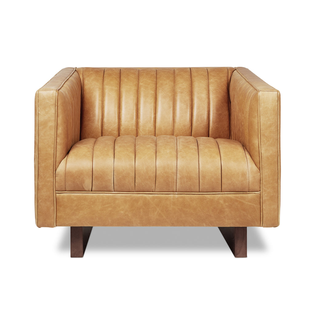 Gus Wallace Sofa Chair - Canyon Whiskey Leather