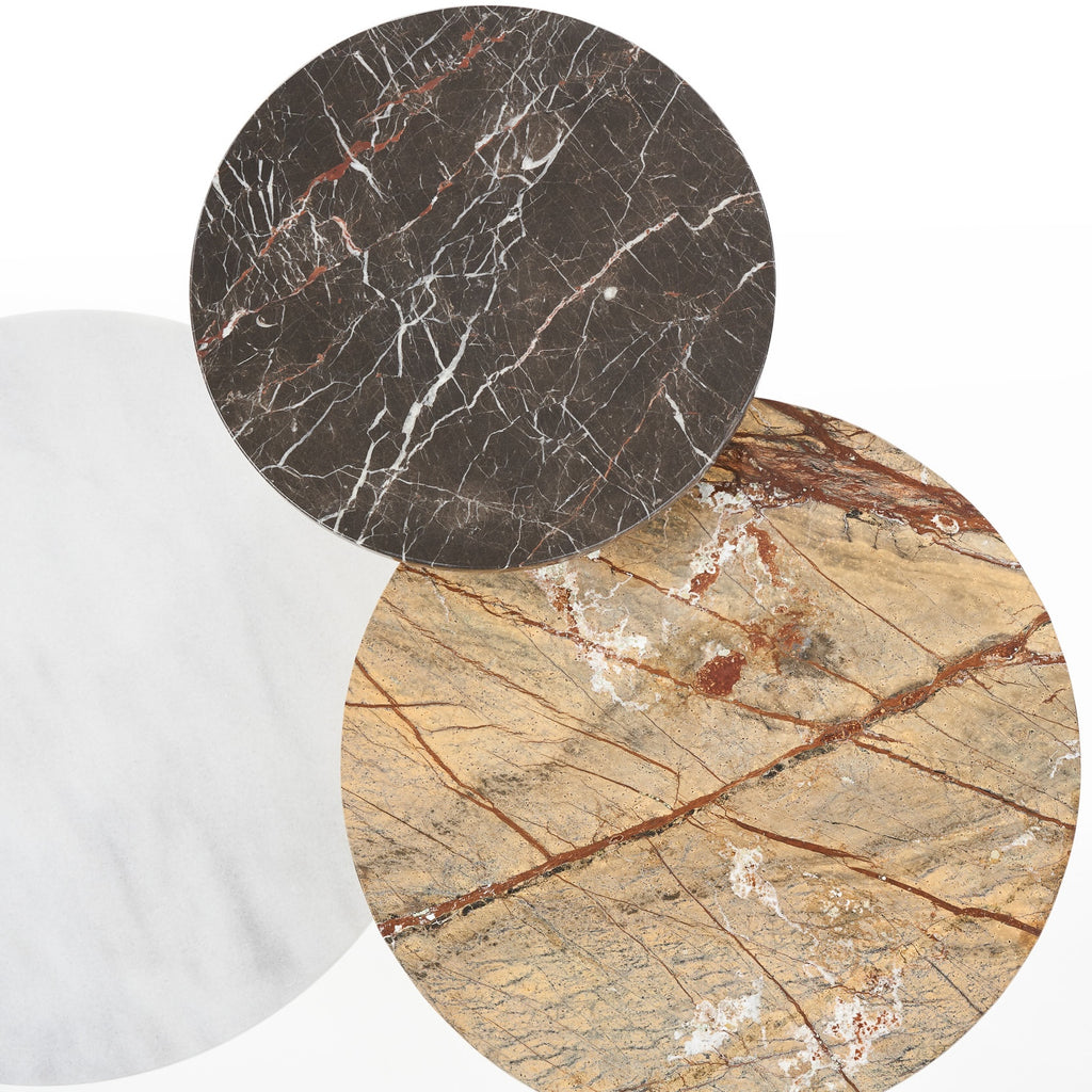 Polly Coffee Tables - Moka Marble