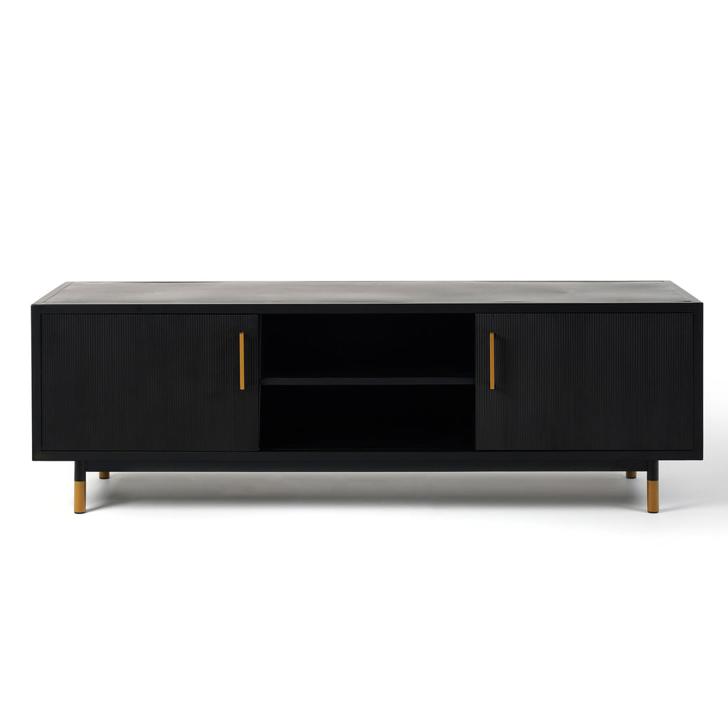Luna Entertainment Unit - Black/Gold