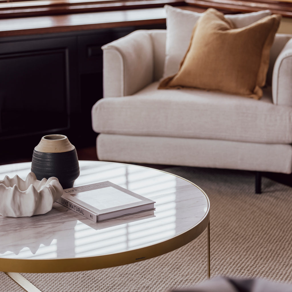 Princeton Coffee Table - White Marble