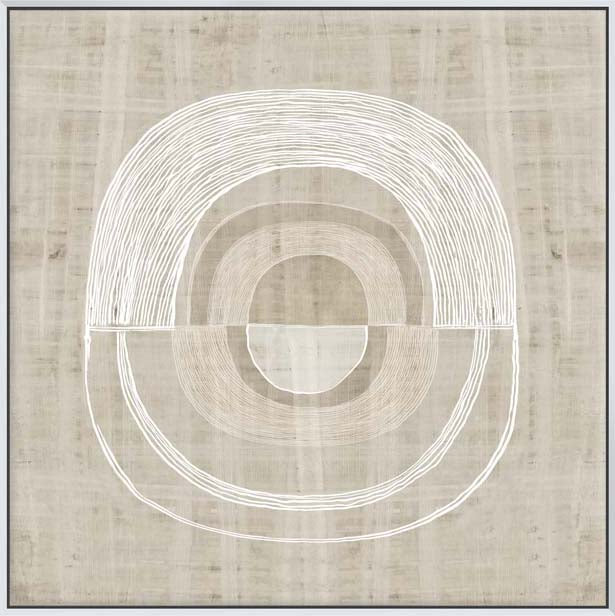 ORGANIC WEAVE II - White Canvas