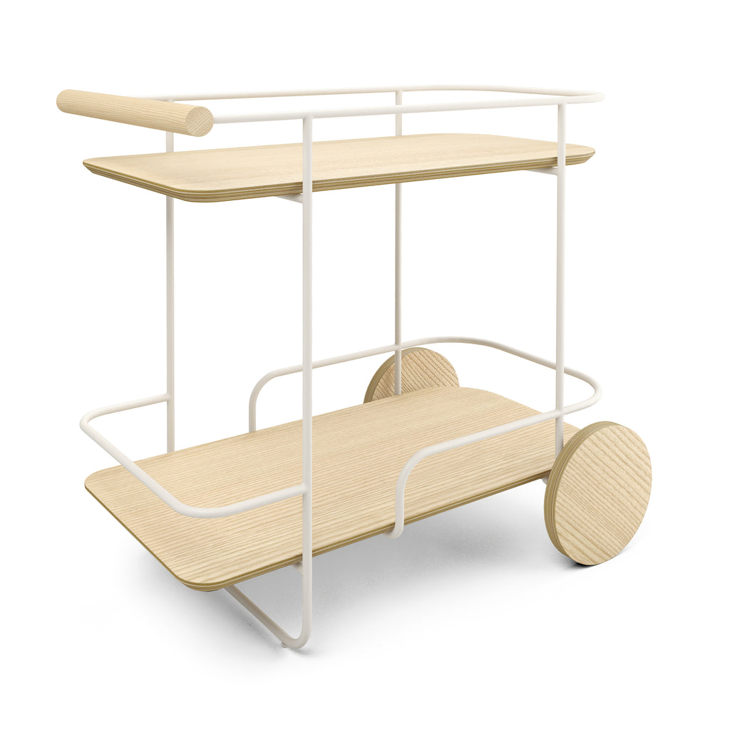Gus Arcade Bar Cart - Swan