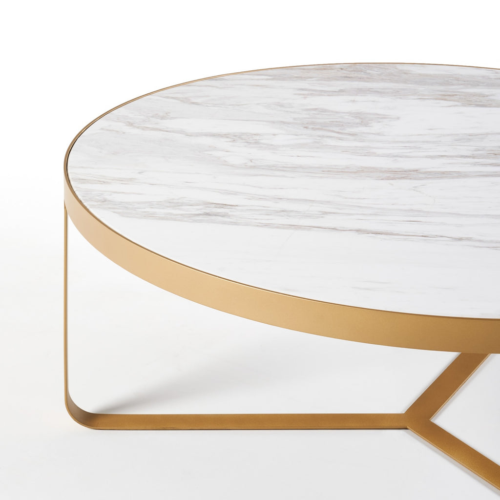 Princeton Coffee Table - White Marble