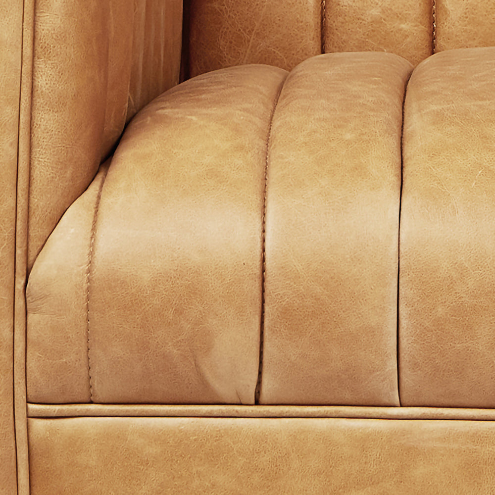 Gus Wallace Sofa Chair - Canyon Whiskey Leather