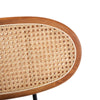 Betty Barstool - Black Velvet/Rattan