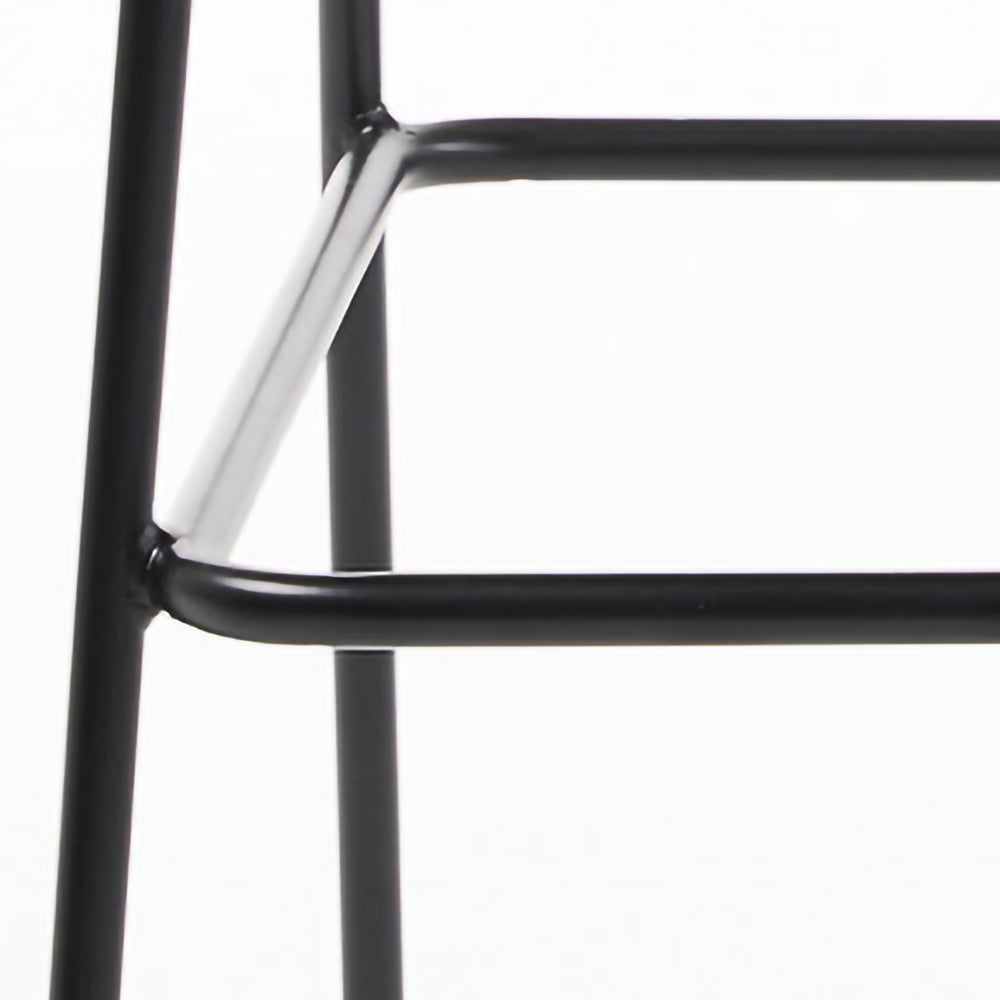 Betty Barstool - Black Velvet/Rattan