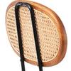 Betty Barstool - Black Velvet/Rattan