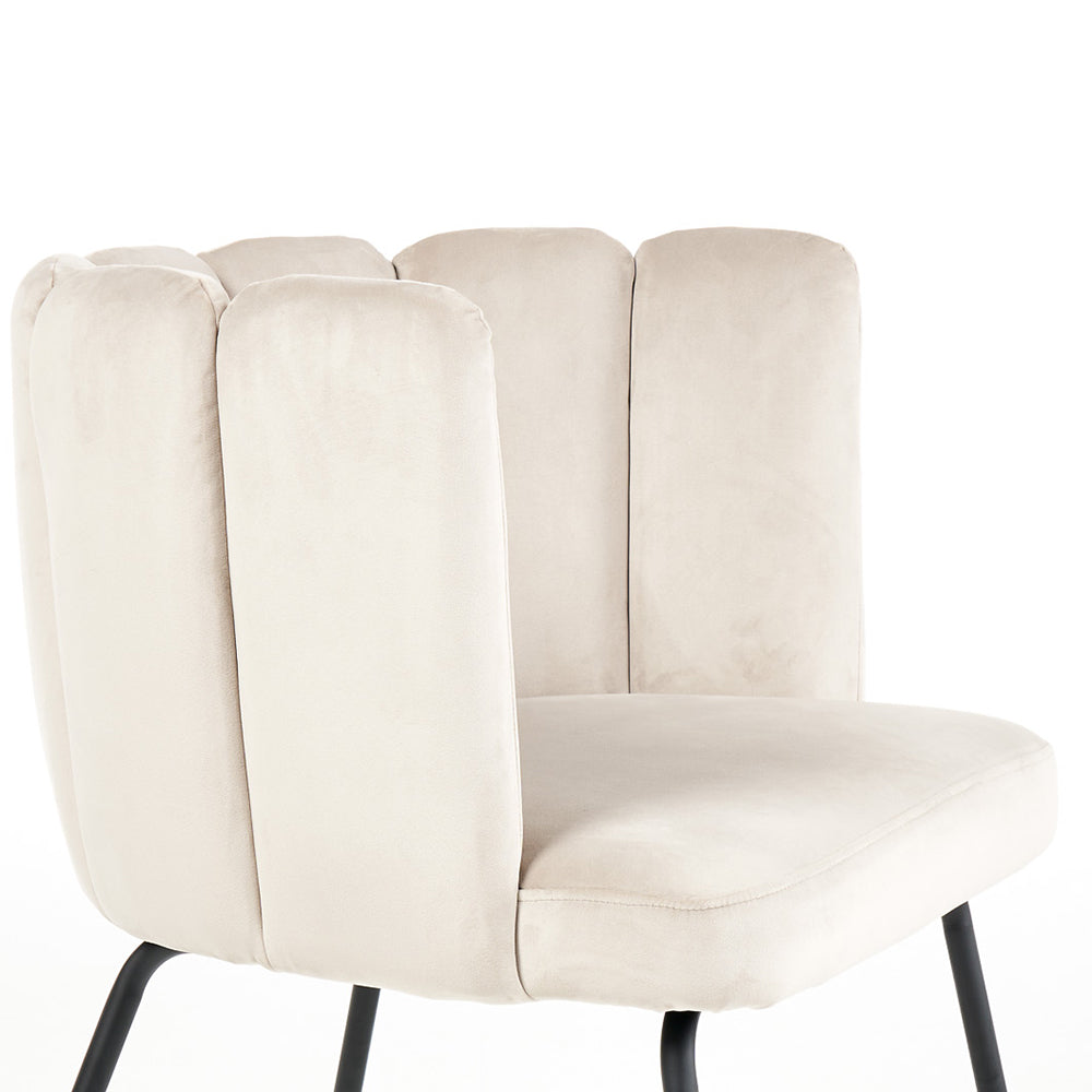 Bubble Chair - Bone Velvet
