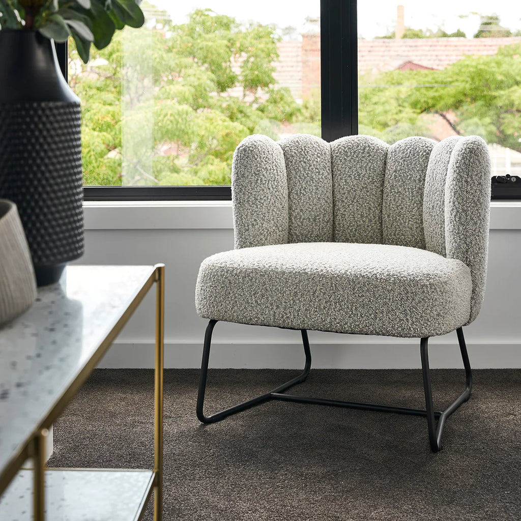 Bubble Chair - Bone Velvet