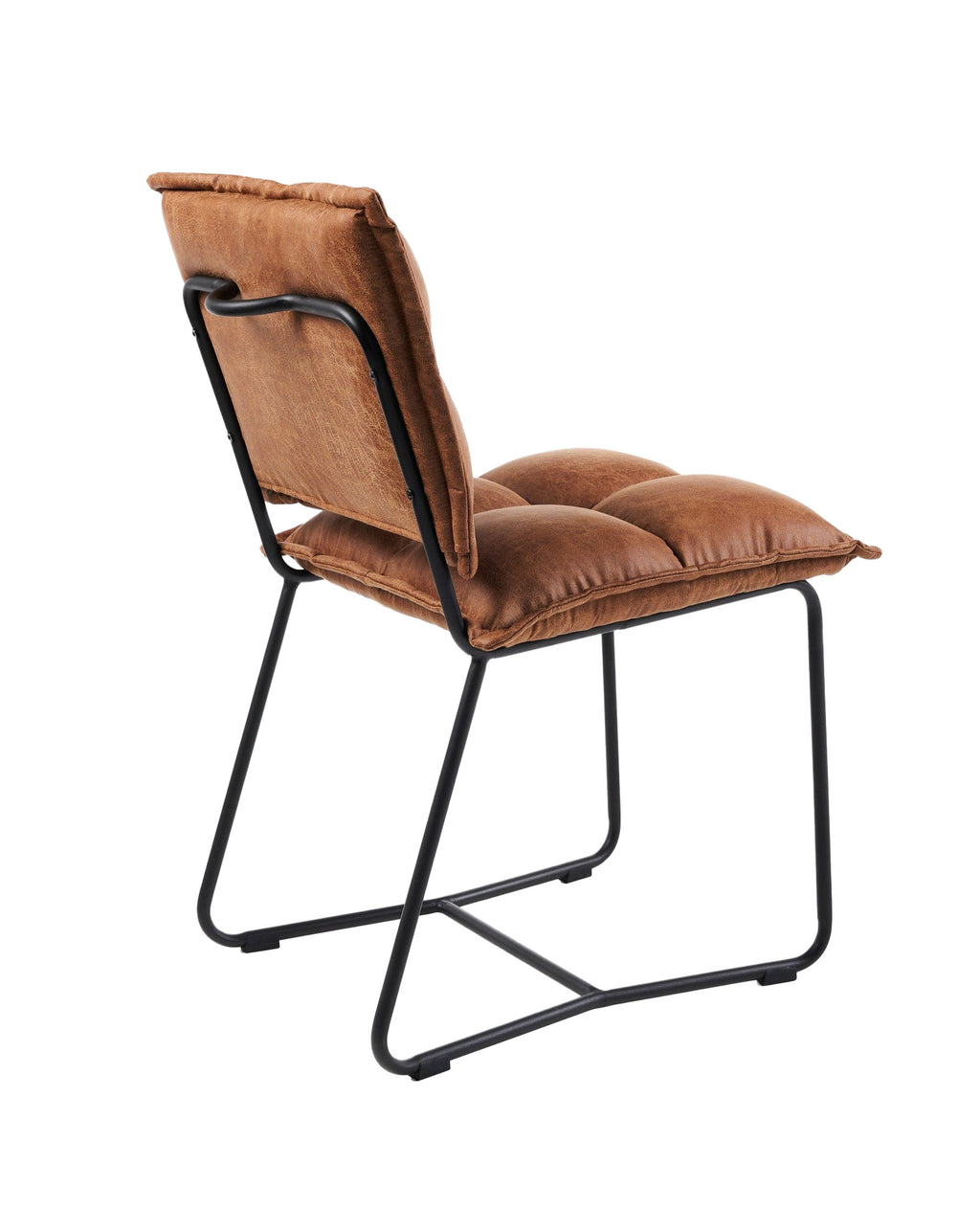 Cecil Dining Chair - Cognac Recycled Leather