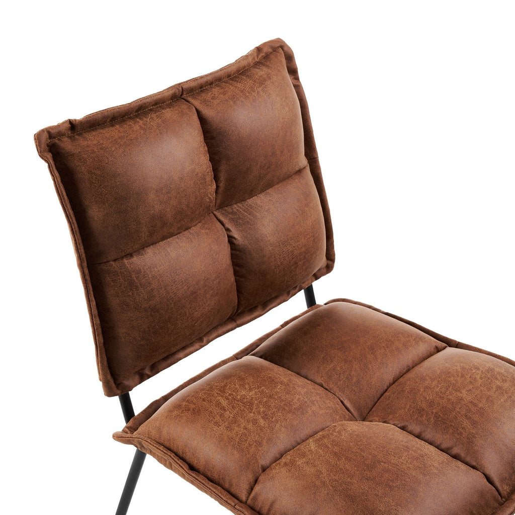 Cecil Dining Chair - Cognac Recycled Leather