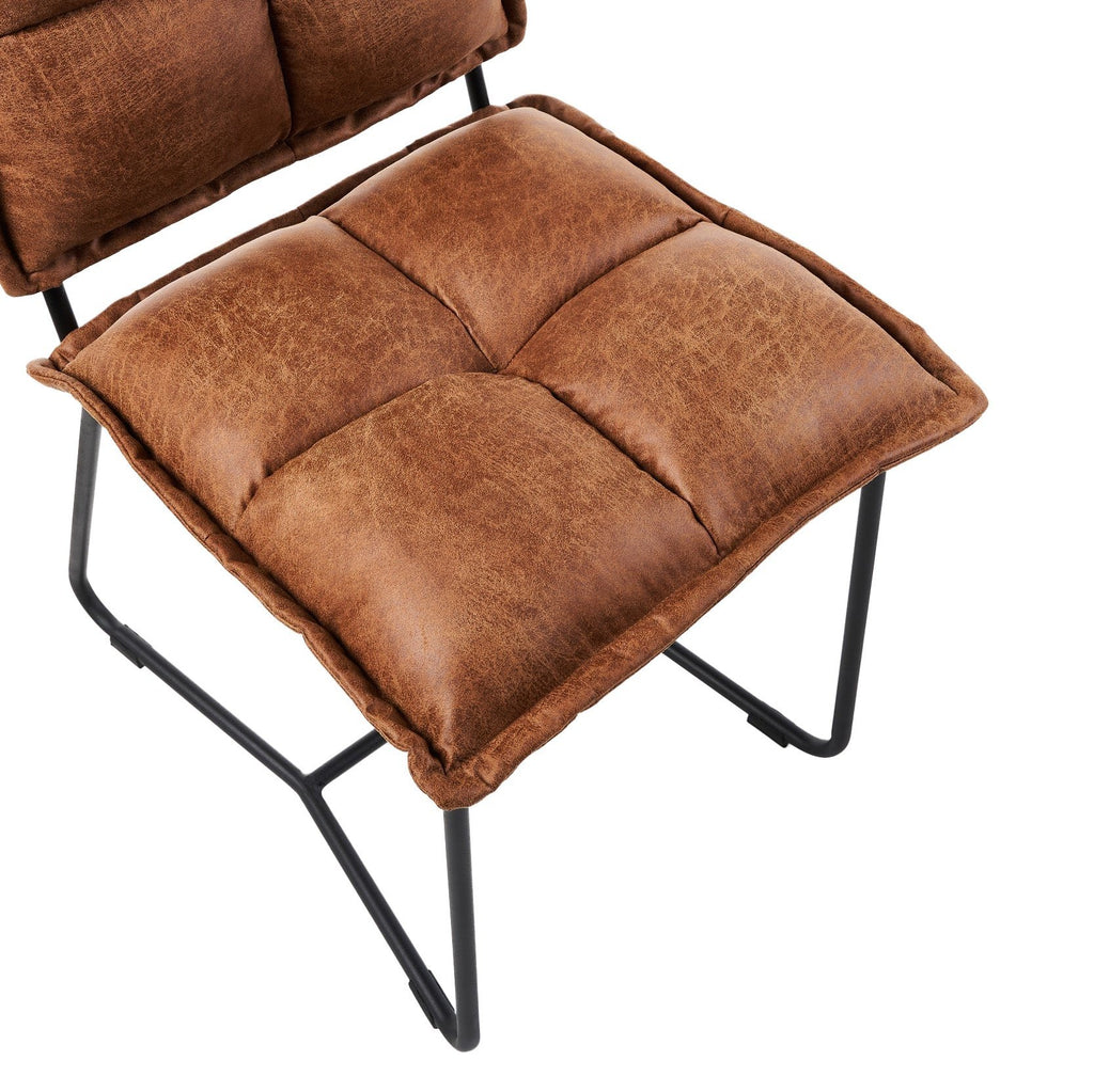 Cecil Dining Chair - Cognac Recycled Leather