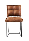 Cecil Dining Chair - Cognac Recycled Leather