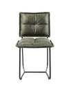 Cecil Dining Chair - Olive Green Recycled Leather