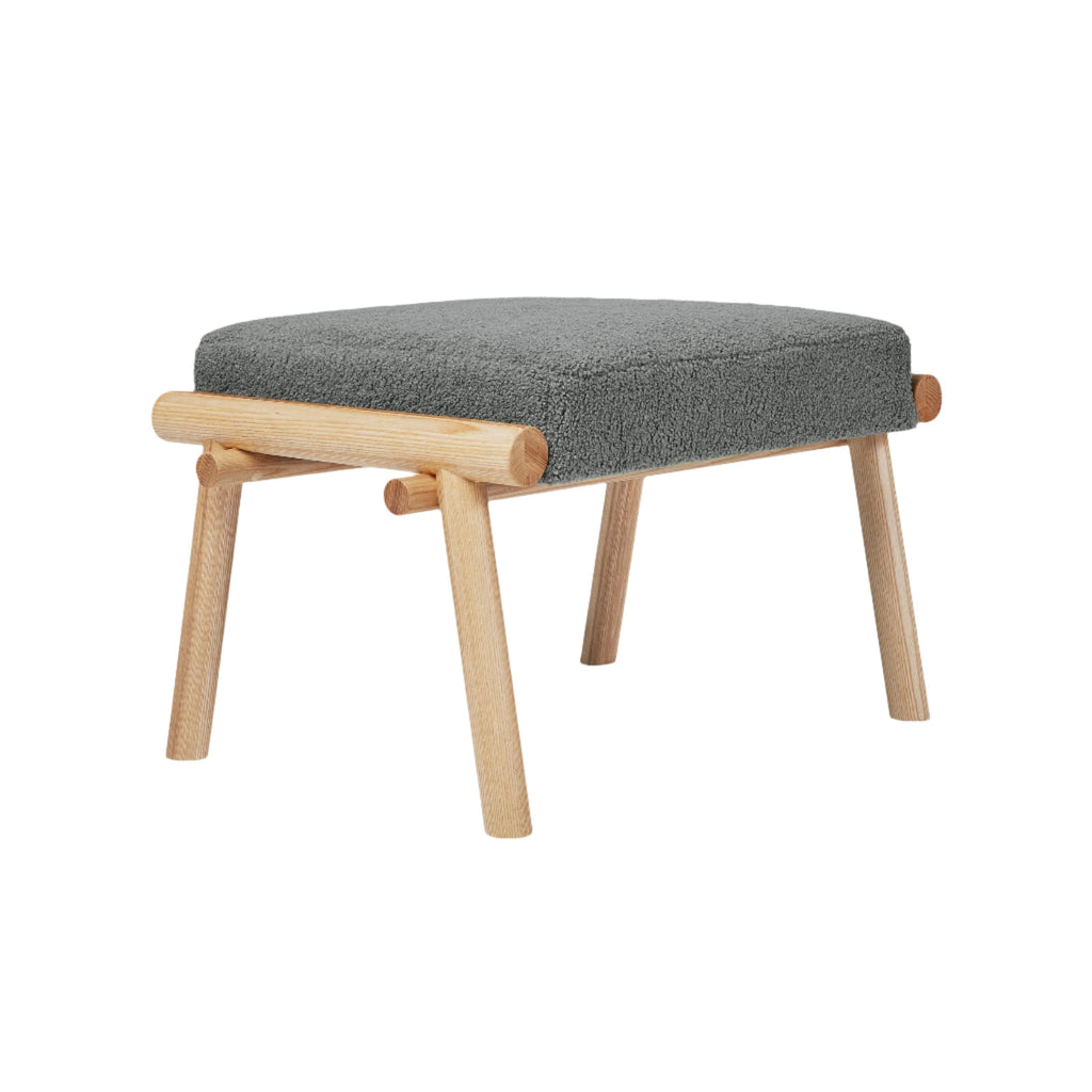 Gus Labrador Ottoman - Auckland Bluff Ash