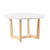 Victor Dining Table - White Marble / Ash