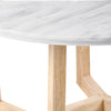 Victor Dining Table - White Marble / Ash