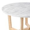 Victor Dining Table - White Marble / Ash