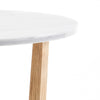 Victor Dining Table - White Marble / Ash
